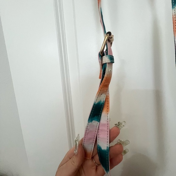 5/$25 Cato Pink, Orange, and Green Mini Crossbody Bag - Picture 6 of 7